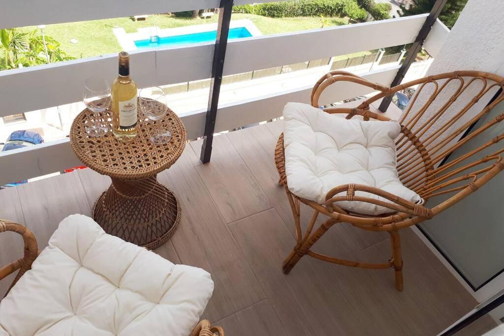 Modern Studio Near Beach. Sea, Pool And Wi-Fi Benalmadena Luaran gambar